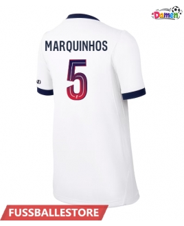 Günstige Paris Saint-Germain Marquinhos #5 Auswärtstrikot Damen 2026-27 Kurzarm